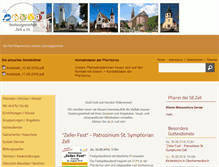 Tablet Screenshot of pfarrei-zell.de